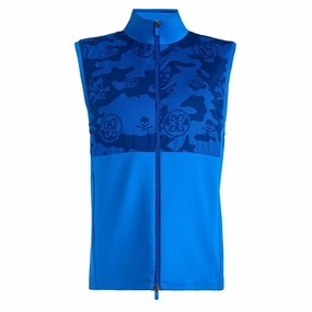 Dull color Gfore Exploded Stretch Tech Interlock Performer Golf Vest Surf - SP24 Men