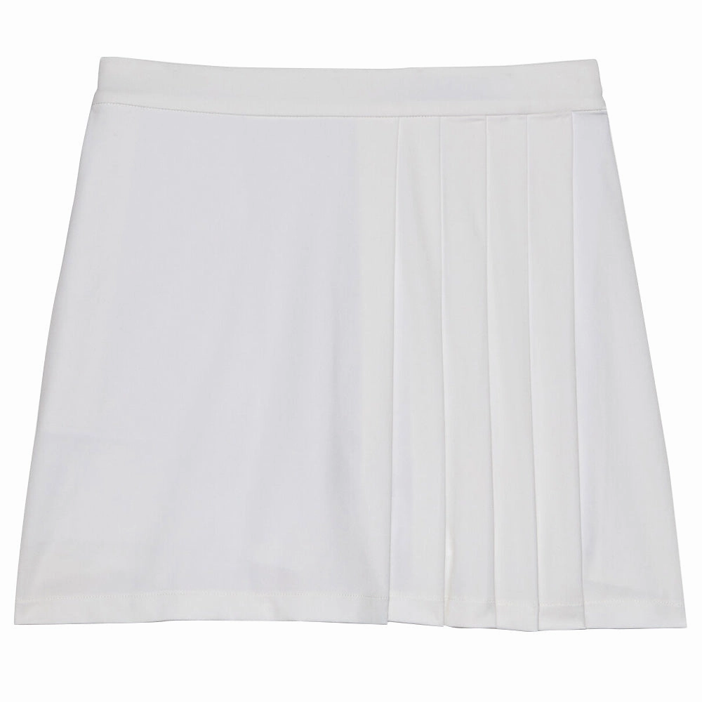 Gfore Side Pleat Luxe 4-Way Stretch Twill Golf Skort Snow - FW23 Women premium fabric Evening Outing