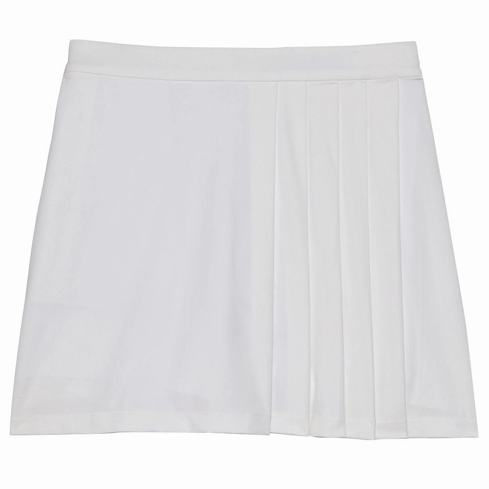 Gfore Side Pleat Luxe 4-Way Stretch Twill Golf Skort Snow - FW23 Women Texture Focus Light Motion