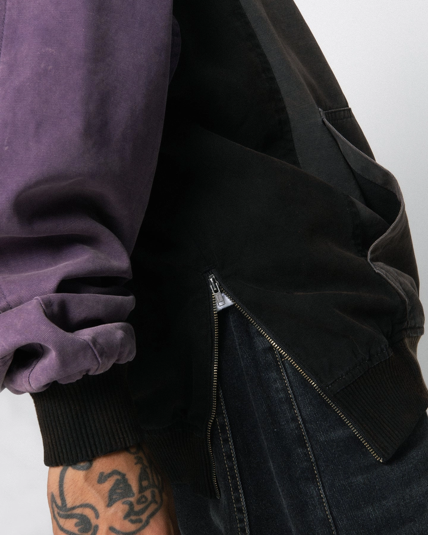Loiter Splinter Hoodie Charcoal/Purple Protective Padding