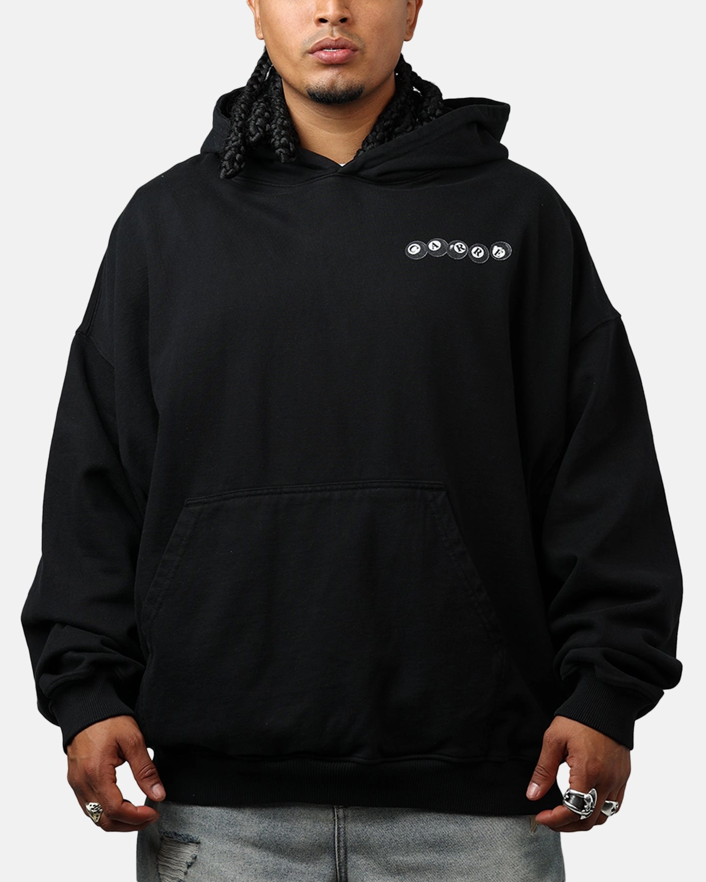 Fashionable Outerwear Carre Break Hoodie Black