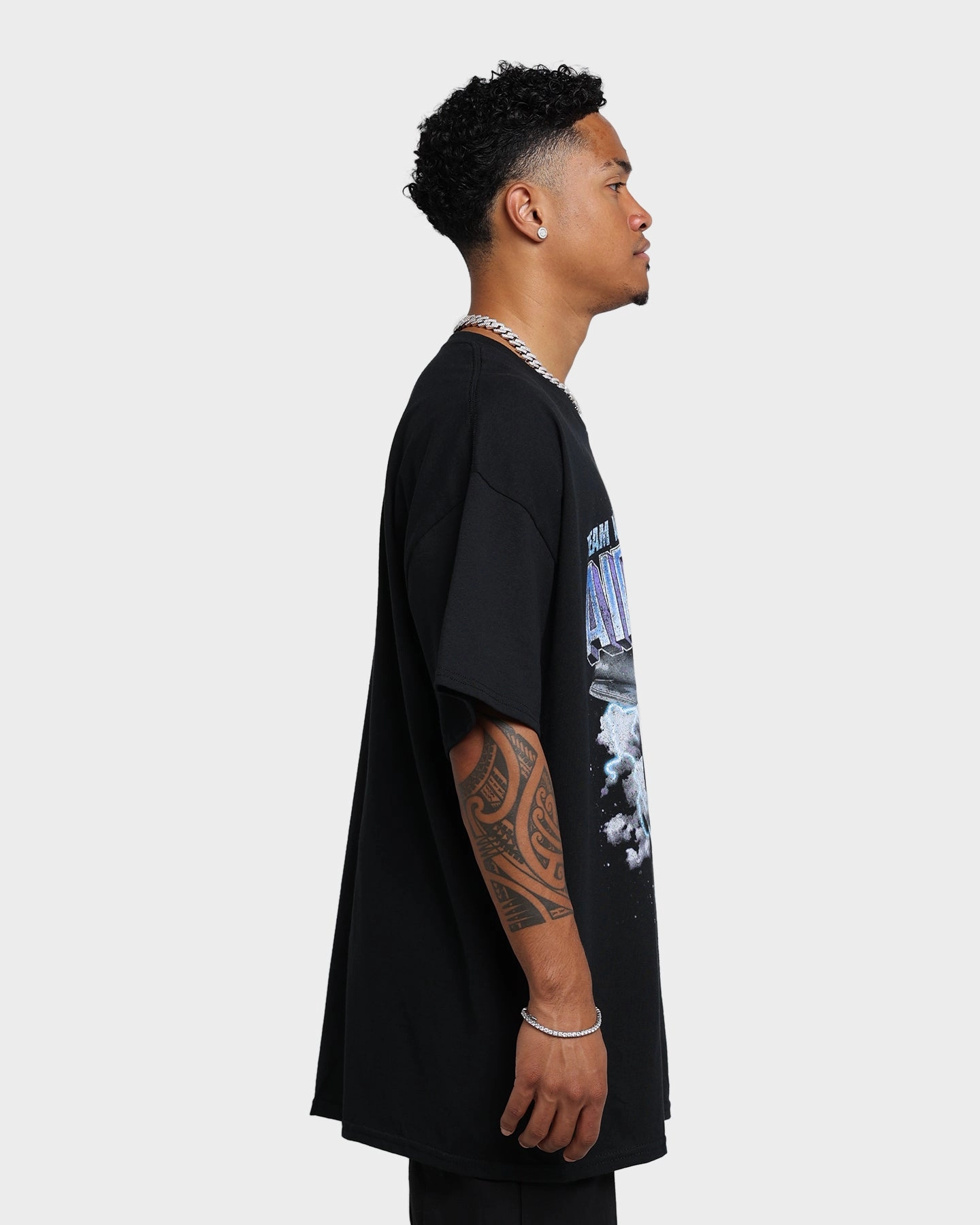 Stylish and Easygoing Trendy Piece Goat Crew Air Force Vintage T-Shirt Black