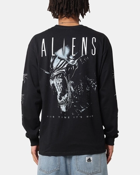 easy to pair Goat Crew Aliens Long Sleeve T-Shirt Black