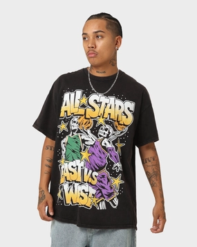 Goat Crew All Star Vintage T-Shirt Black Wash Smooth Neckline Trendy Piece
