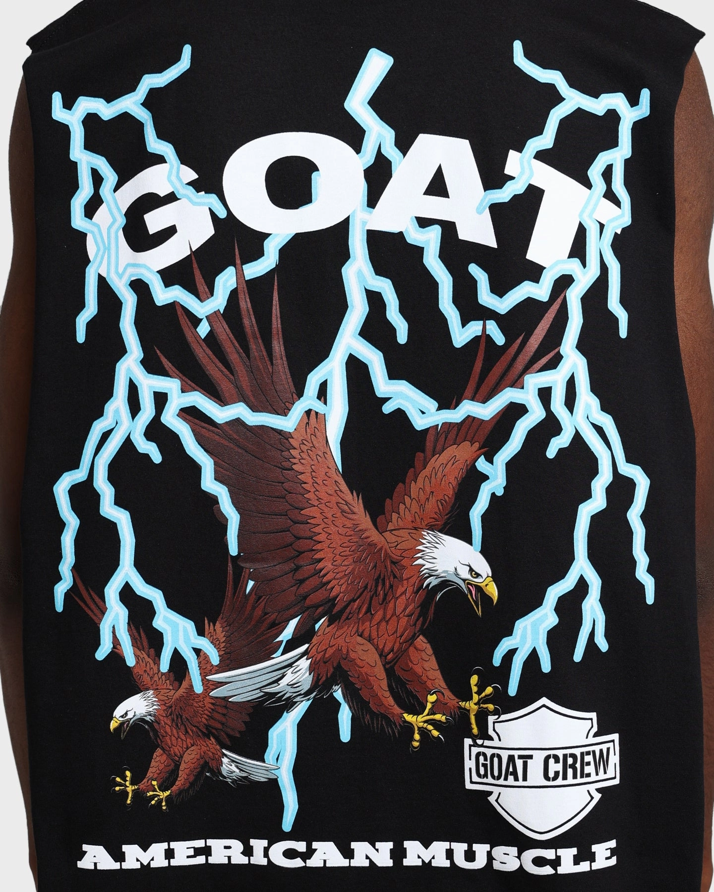 Goat Crew American Muscle Muscle T-Shirt Black Quick Wear