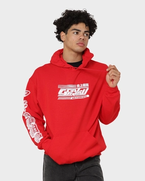 Modern Style Goat Crew Anime Hoodie Red