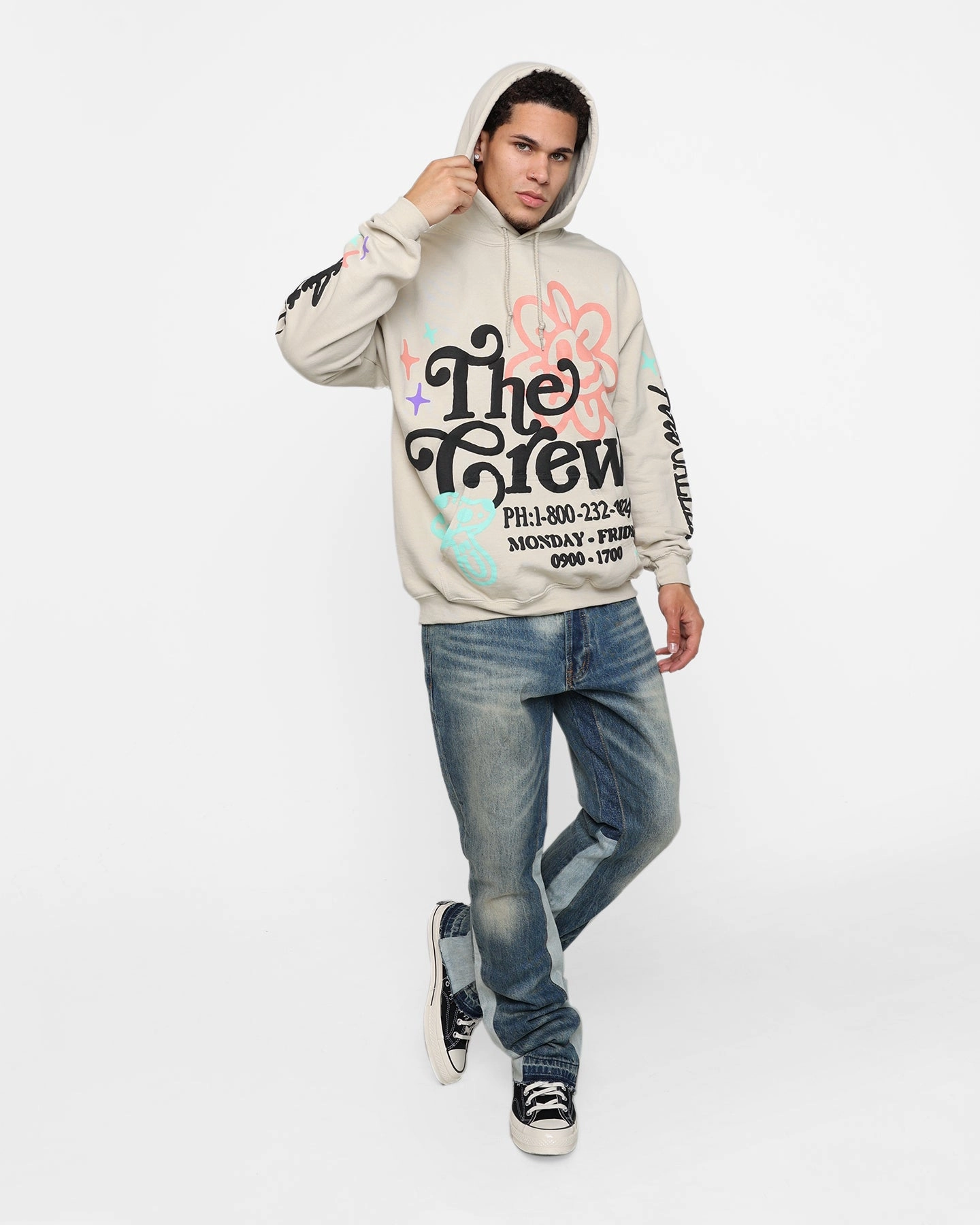 Wind Barrier Gloves Goat Crew Art Gallery Hoodie Sand