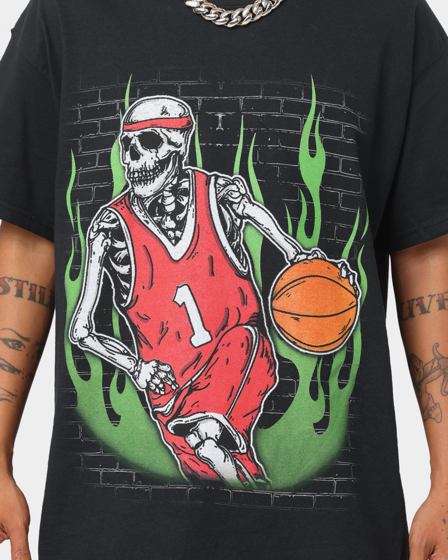 Unisex Goat Crew Ball For Life T-Shirt Black