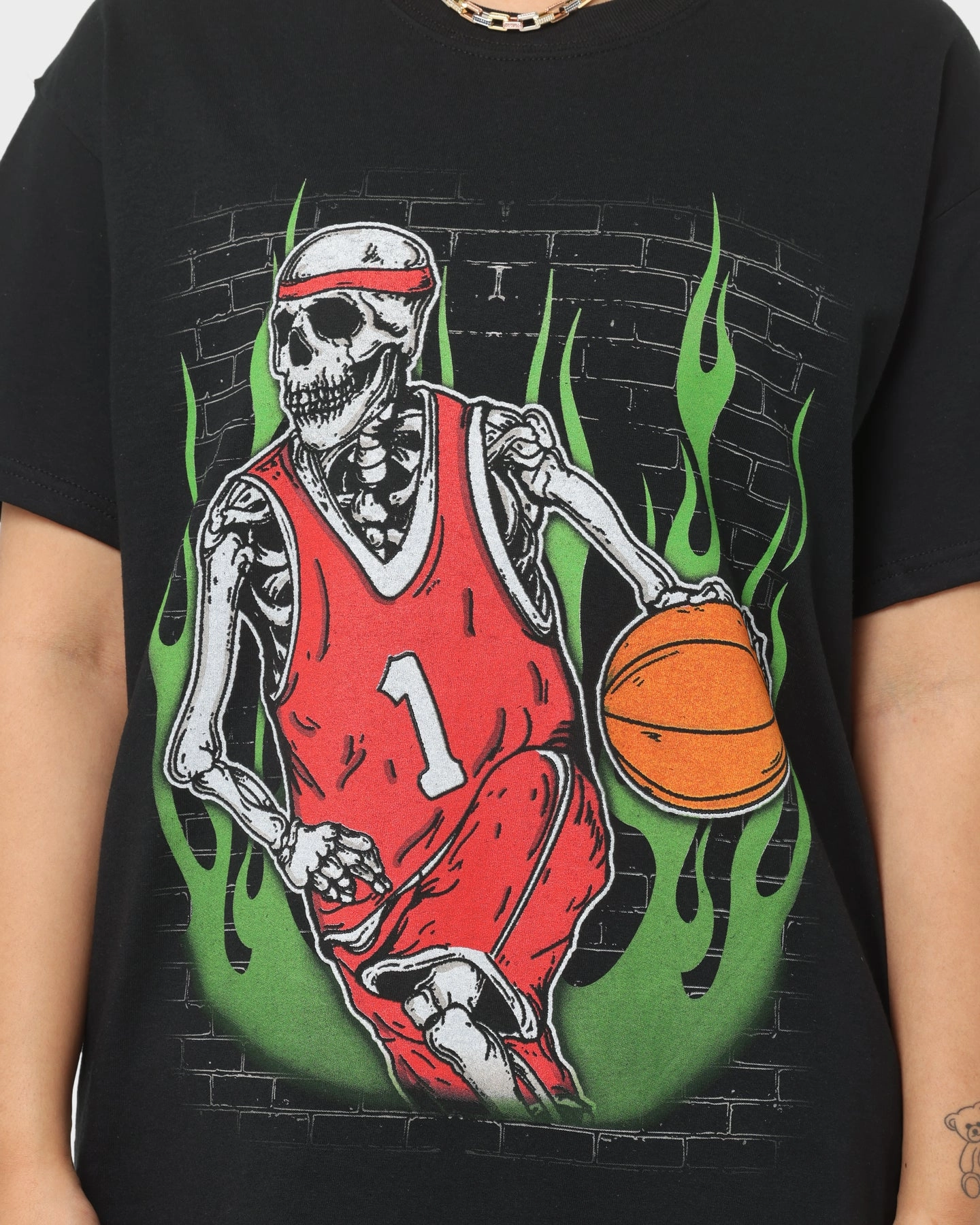 layerable Goat Crew Ball For Life T-Shirt Black