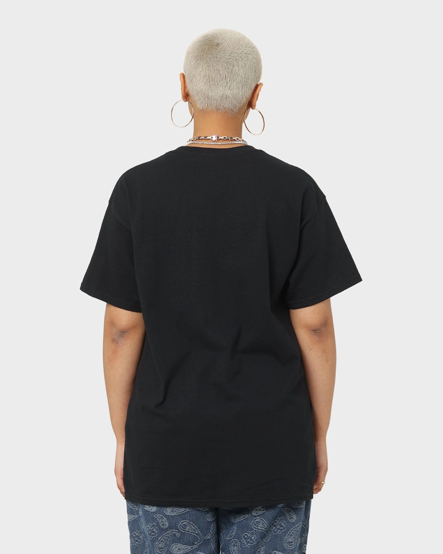 Chic Fashion Goat Crew Baller Skeleton T-Shirt Black