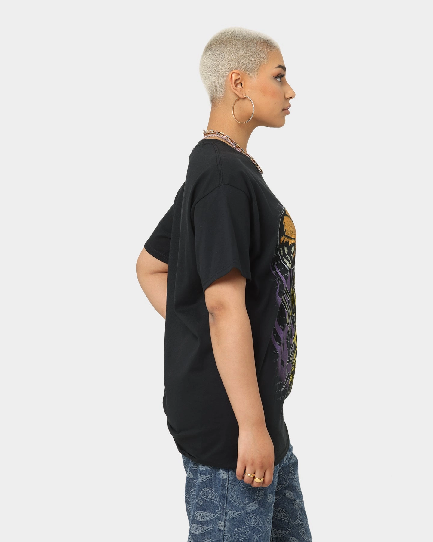 Effortless Comfort Wear fade resistant color Goat Crew Baller Skeleton T-Shirt Black