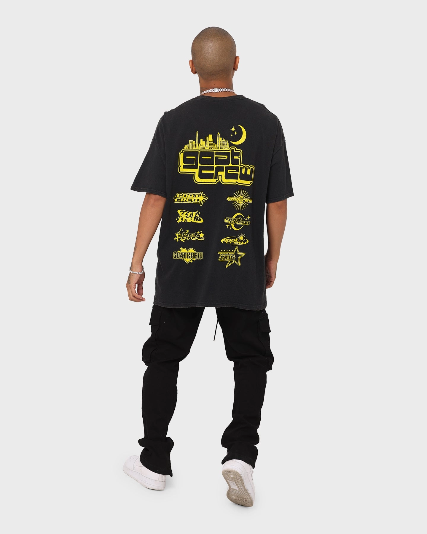 Goat Crew Black Lightning Vintage T-Shirt Black Wash Essential Layer