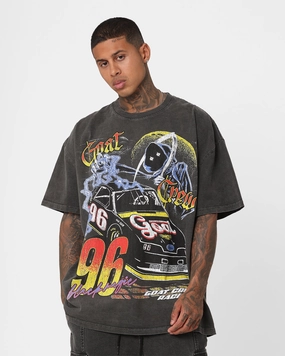 Perfectly Fit Goat Crew Black Magic #96 Heavyweight Vintage T-Shirt Black Wash