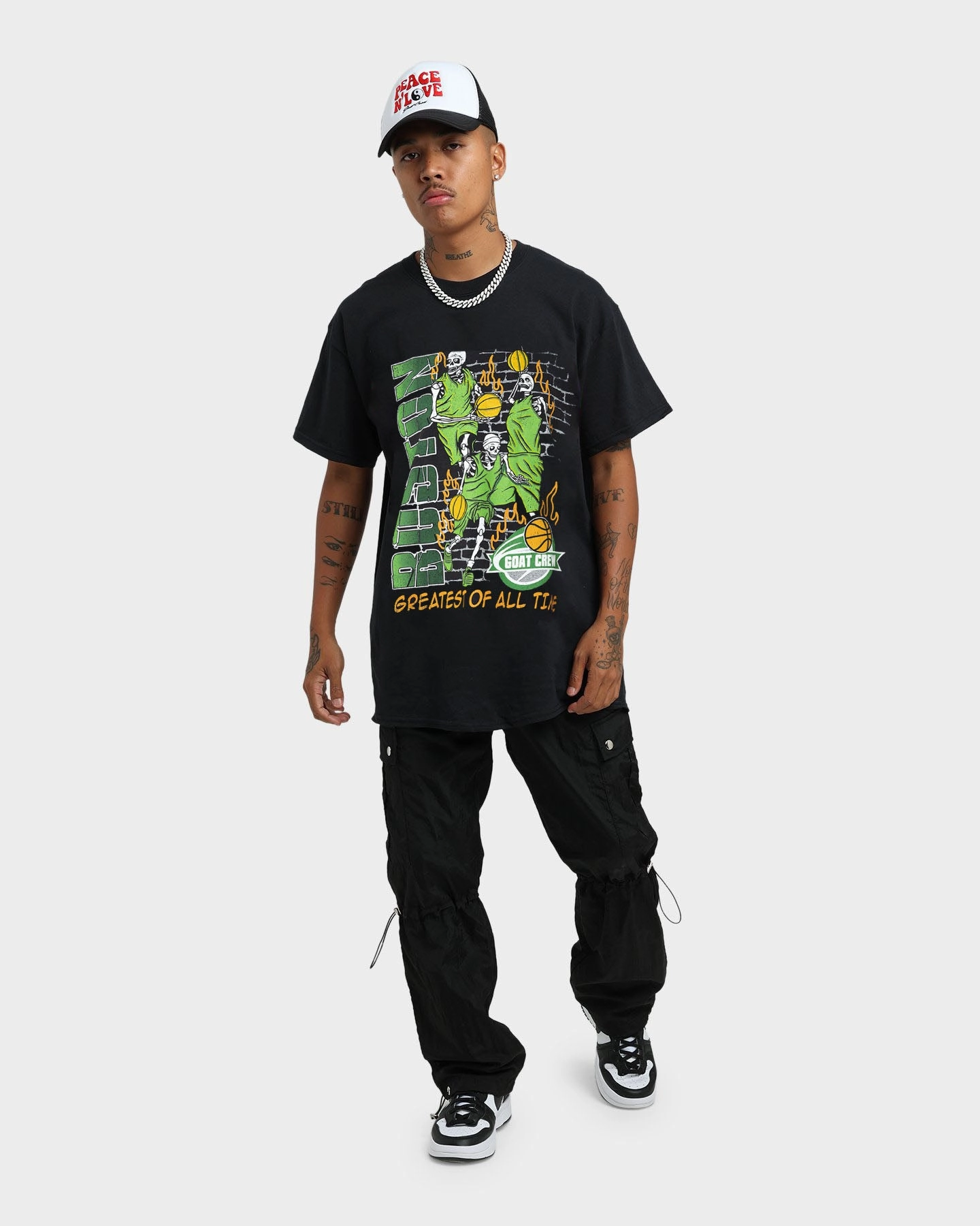 Goat Crew Boston Finals Vintage T-Shirt Washed Black Essential Layer