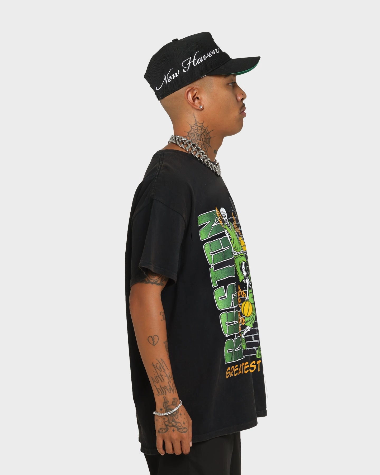 Goat Crew Boston Finals Vintage T-Shirt Washed Black Effortless Comfort Wear