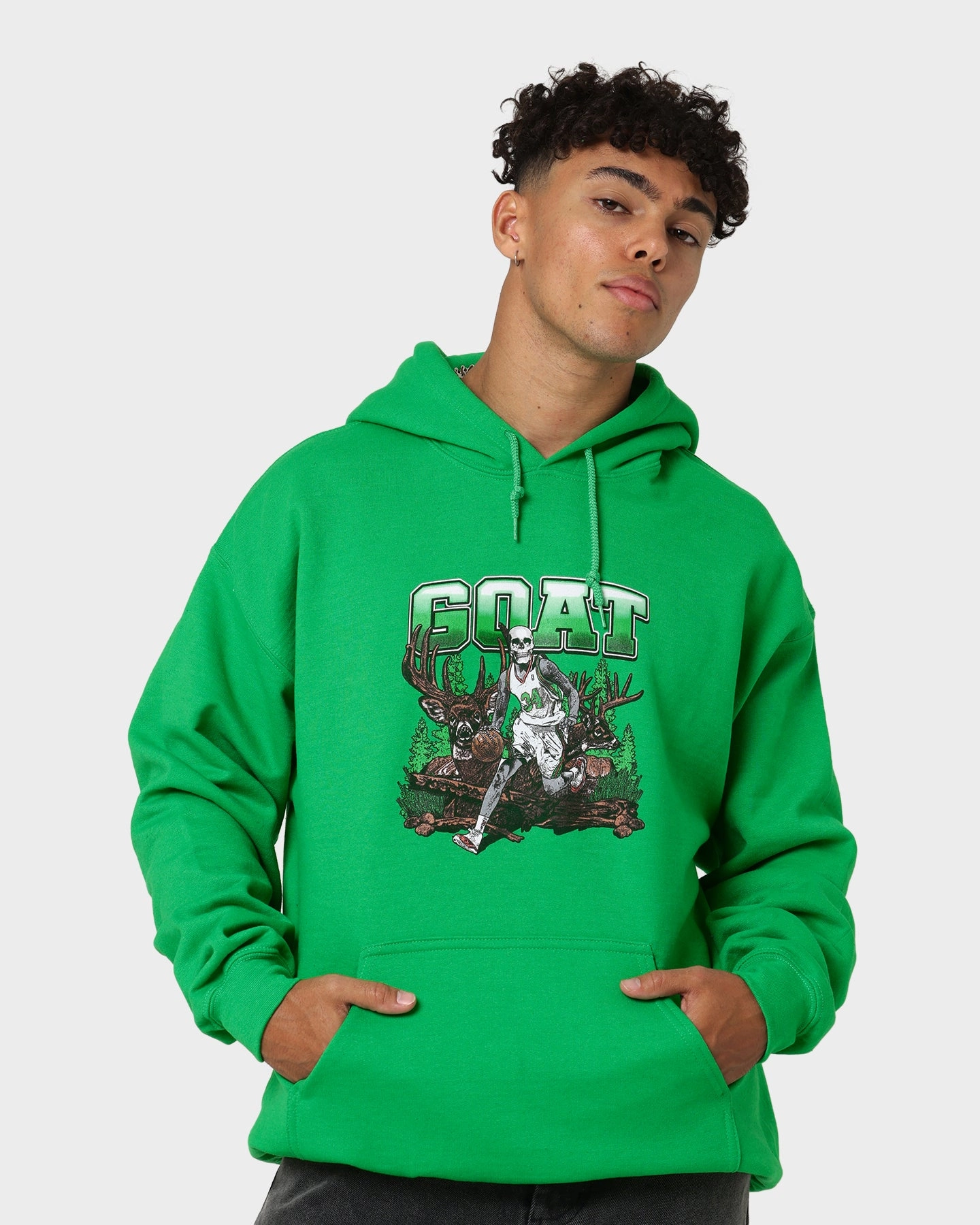 suitable for exercise suitable for dance competitions Goat Crew Buck Hunter Hoodie Black