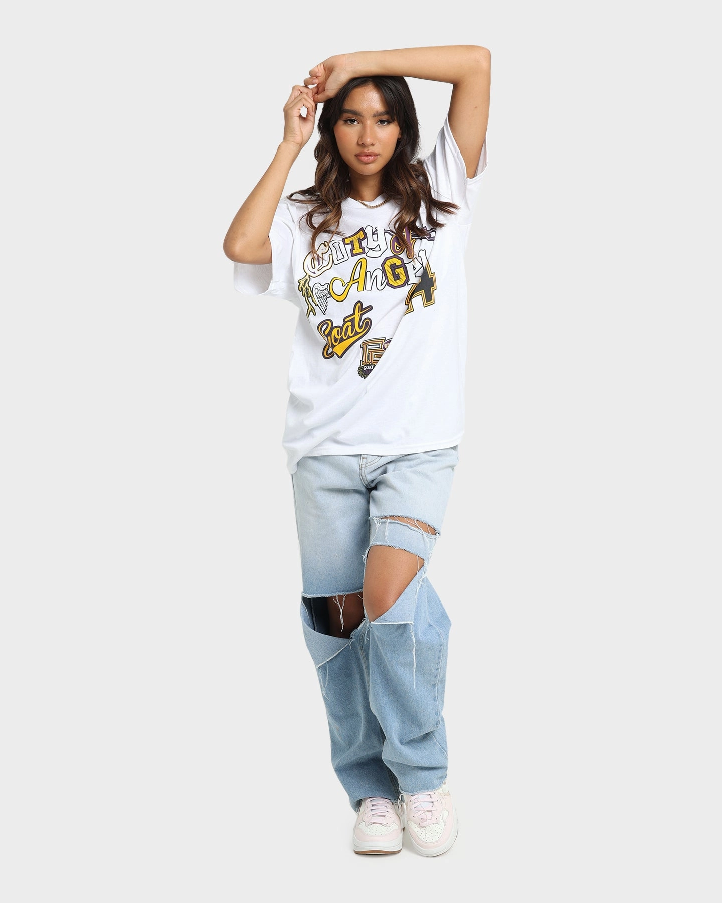 anti static coating Goat Crew City Of Angels T-Shirt White