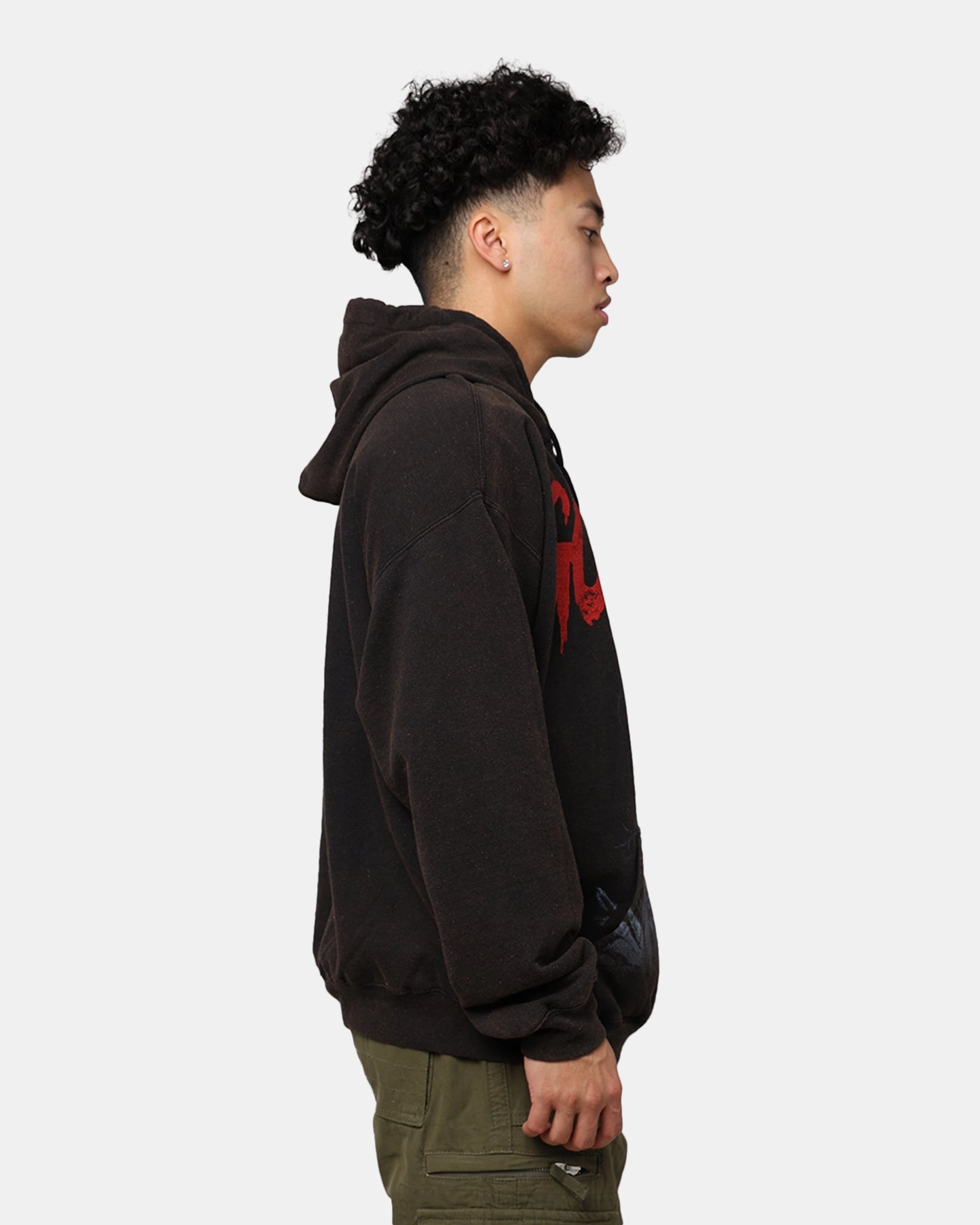 Goat Crew Crazed Vintage Hoodie Black Wash Contacts