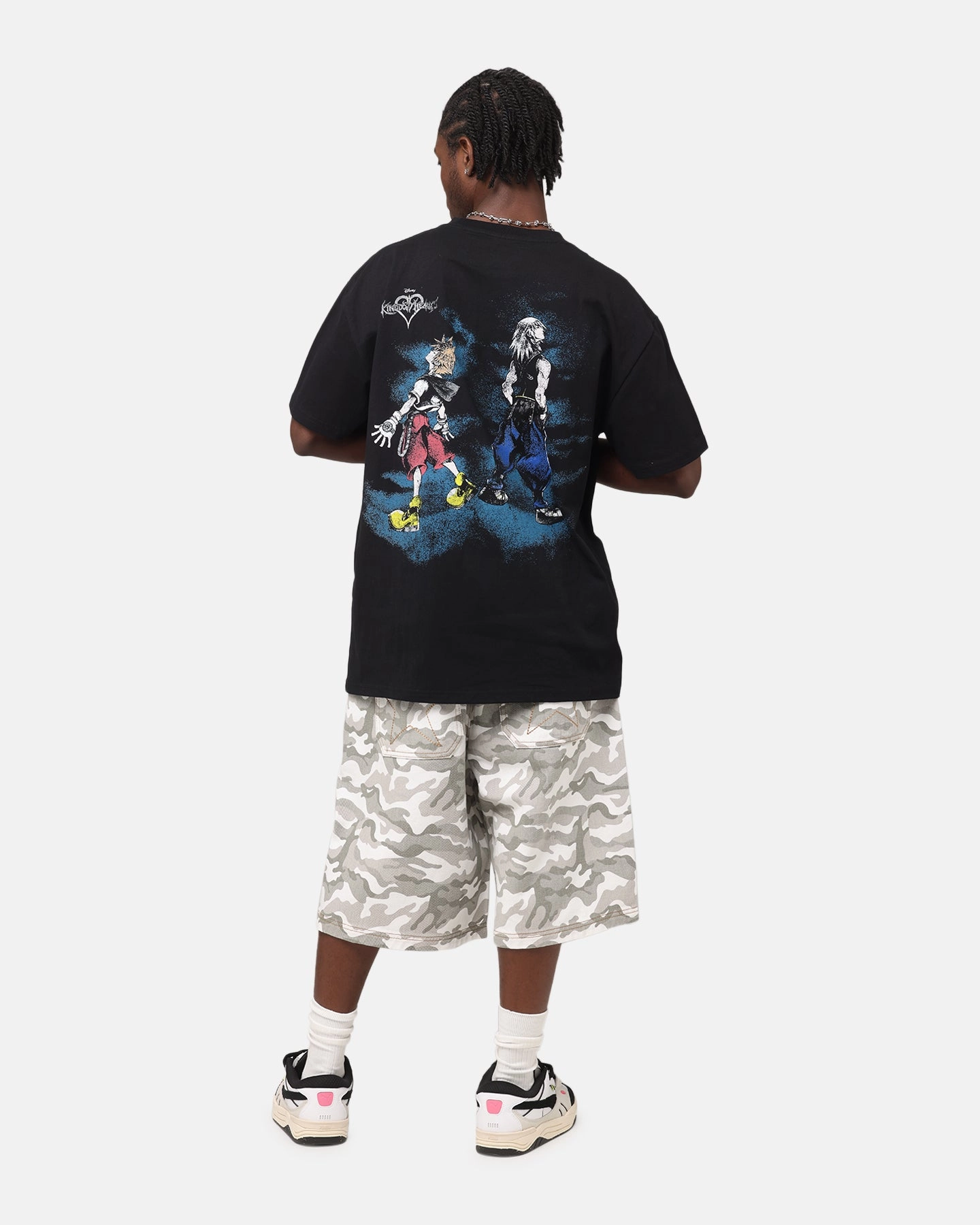 Comfort Style Goat Crew Disney Kingdom Hearts Gang Heavyweight T-Shirt Black