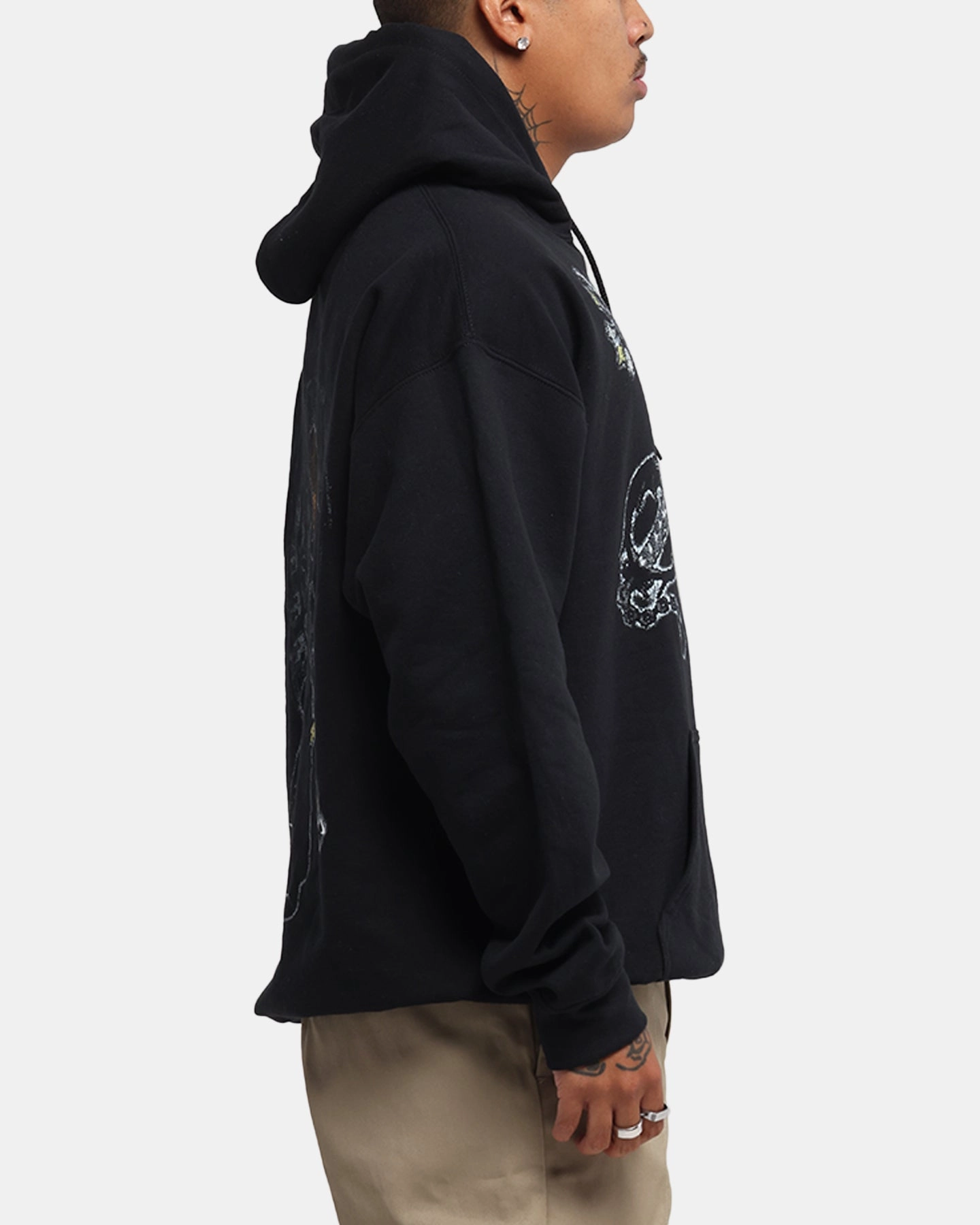 Goat Crew Disney Kingdom Hearts Roxas Hoodie Black Non Chafing Edges