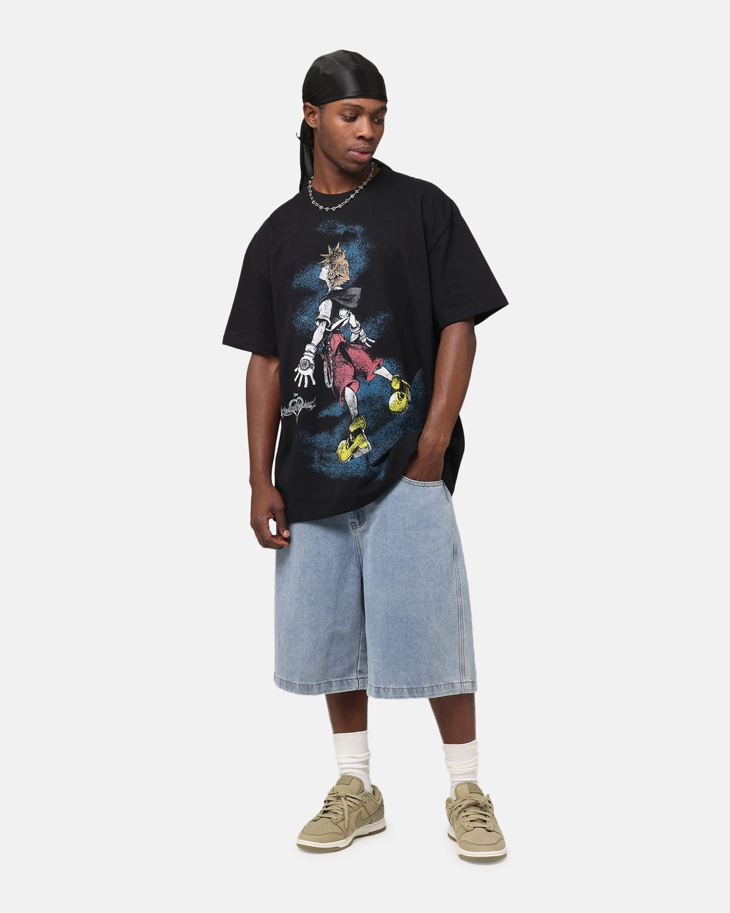 Goat Crew Disney Kingdom Hearts Sora Heavyweight T-Shirt Black Comfort and Breathable