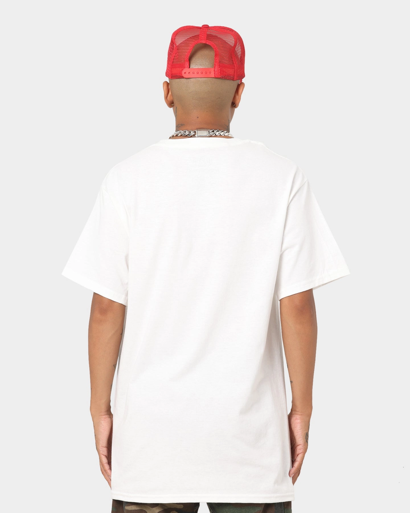 Adult sophistication Street Style Trend Goat Crew Drip Logo T-Shirt White/Red