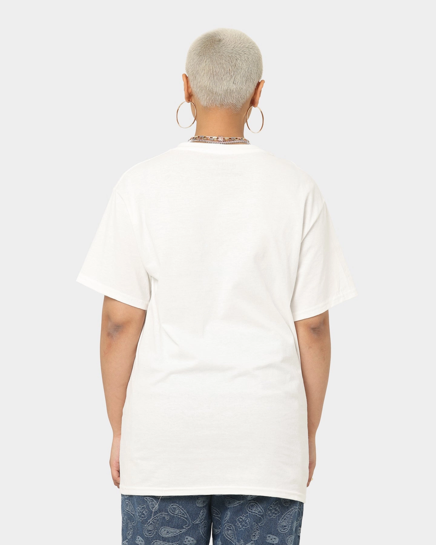 Active Look Trendy Vibes Wear Goat Crew Drip Logo T-Shirt White/Red