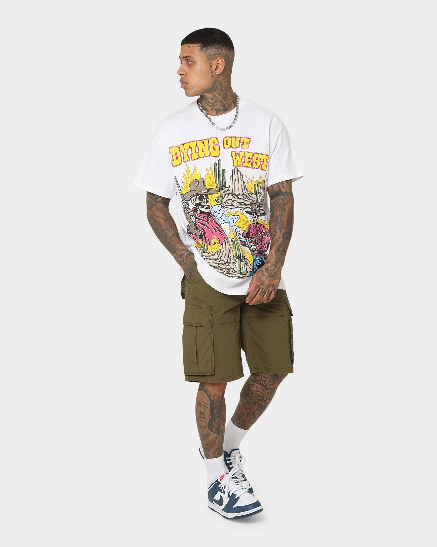 Valentine's Day Goat Crew Dying Out West Vintage T-Shirt White