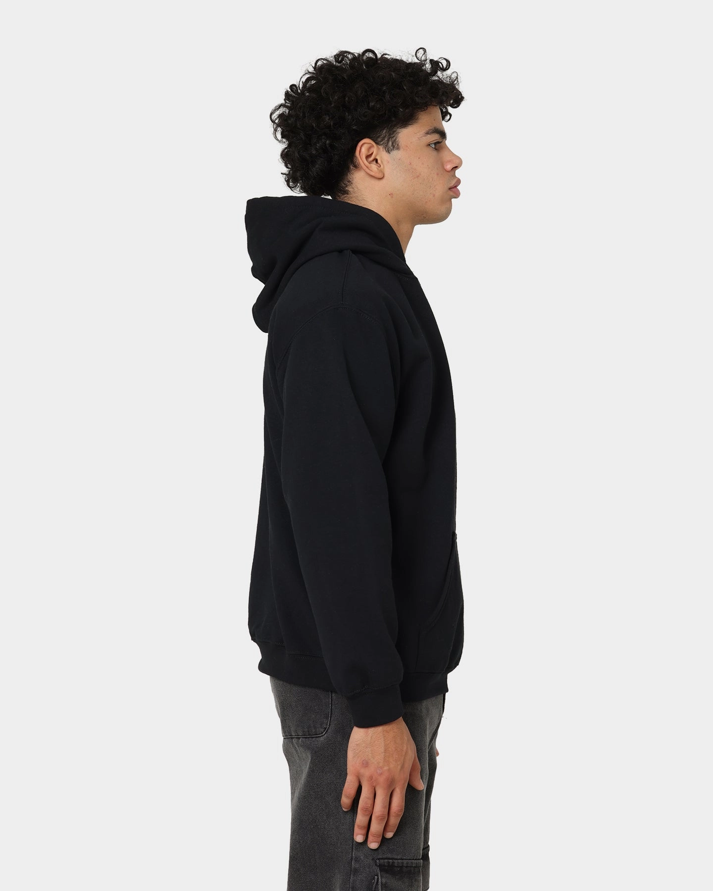 Goat Crew Fire Rose Hoodie Black color fast Bonded Shoulder Guards