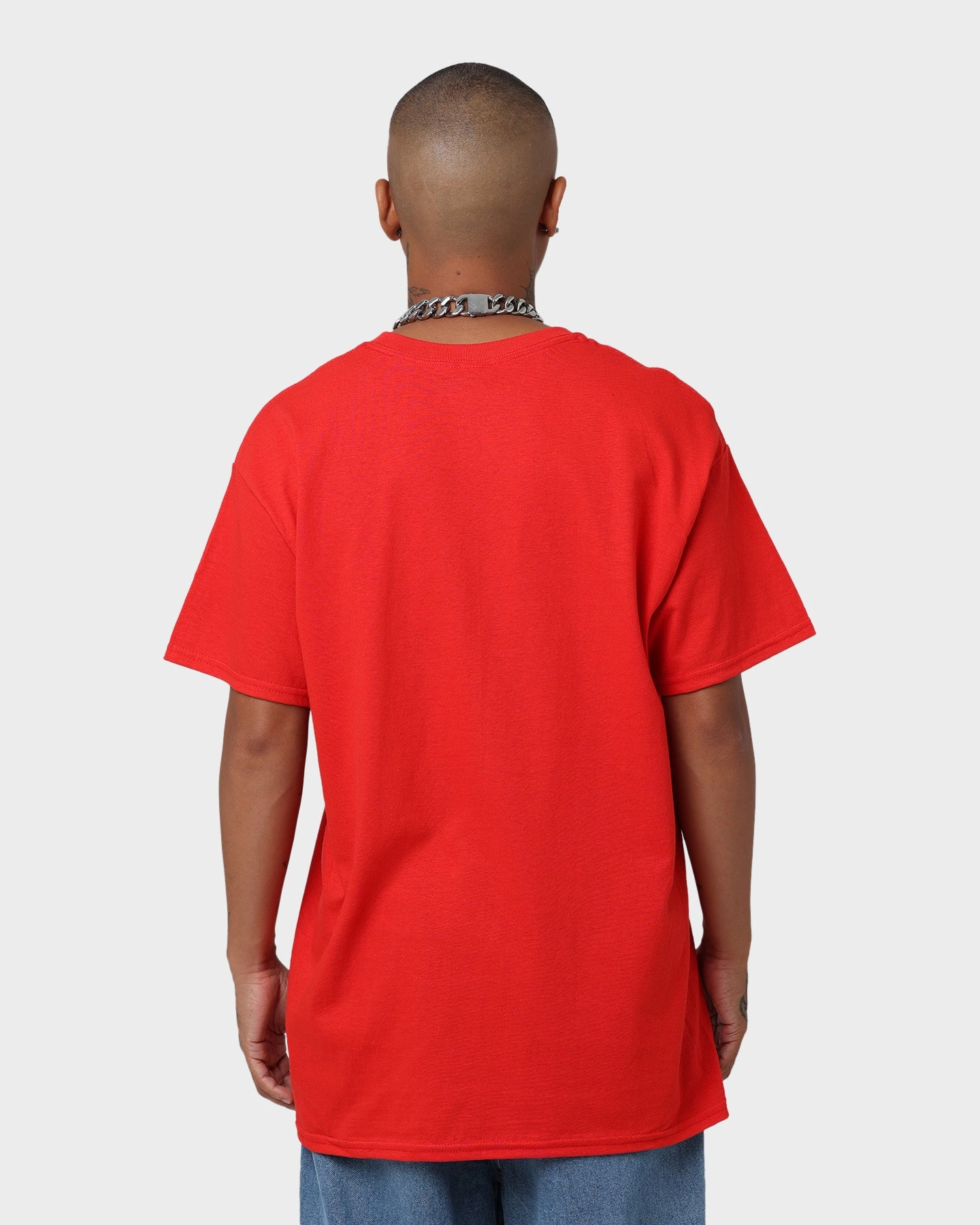 Goat Crew Goat Crew X Bleach Logo T-Shirt Red Garment Dyed
