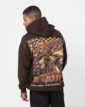 Goat Crew Goat Moto Hoodie Brown heirloom