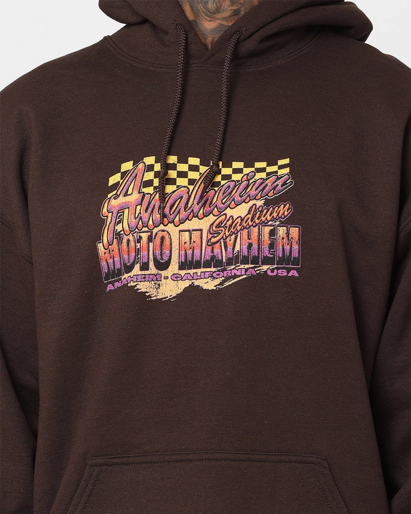 Goat Crew Goat Moto Hoodie Brown Goods