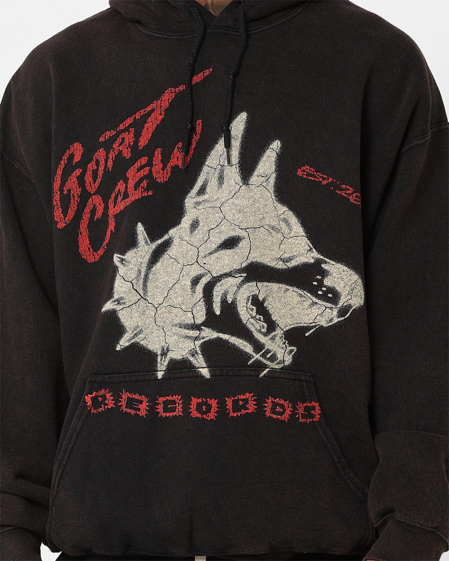 Infatuation Goat Crew Goat Tour Hoodie Black Wash