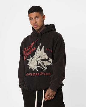 Practical Layer AntiStaticLining Goat Crew Goat Tour Hoodie Black Wash