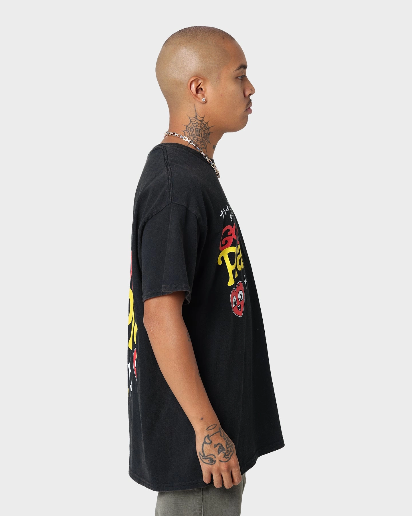 Goat Crew Godsplan T-Shirt Washed Black Relaxed Fit