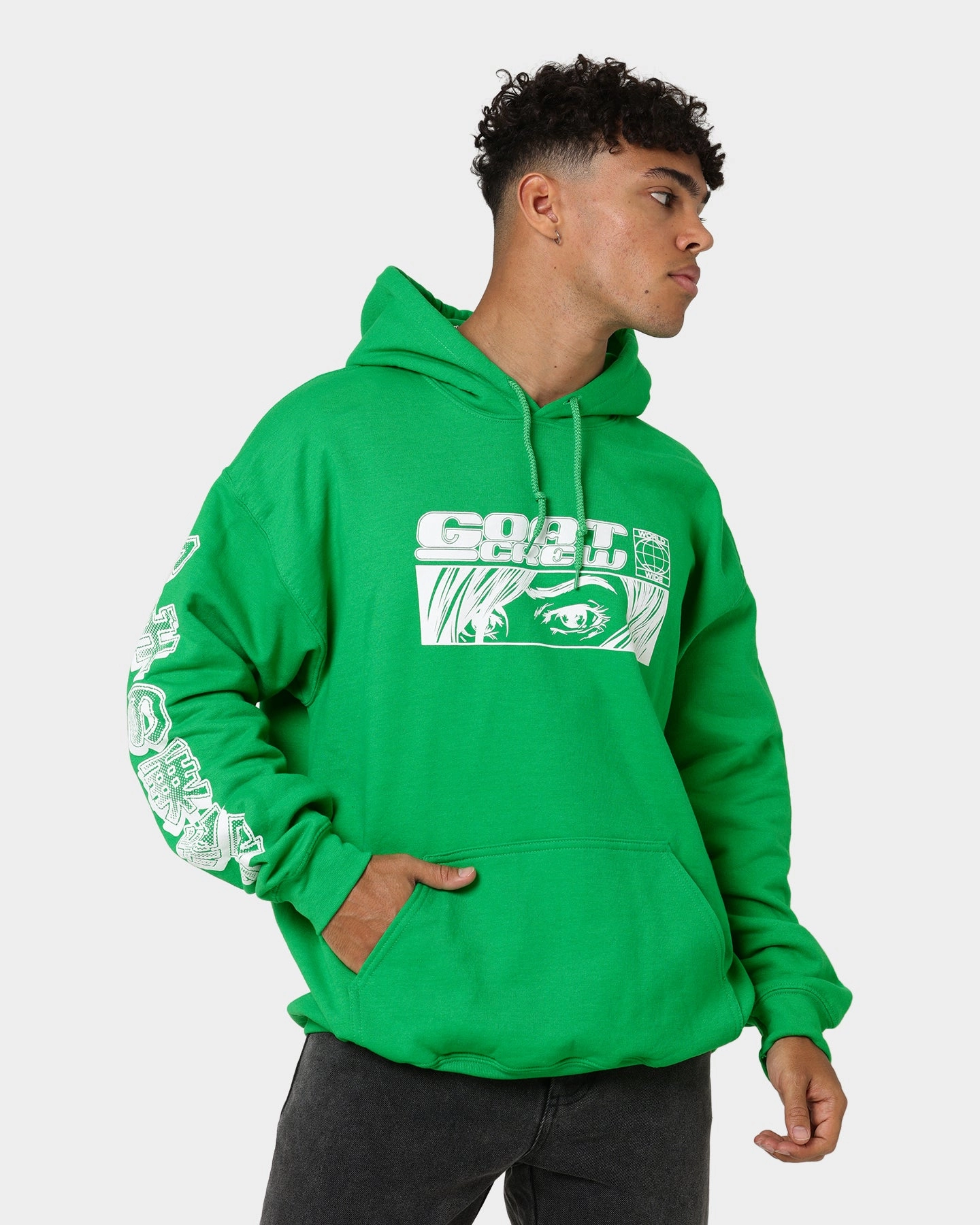 theater performance Assist Goat Crew Harajuku Hoodie Green