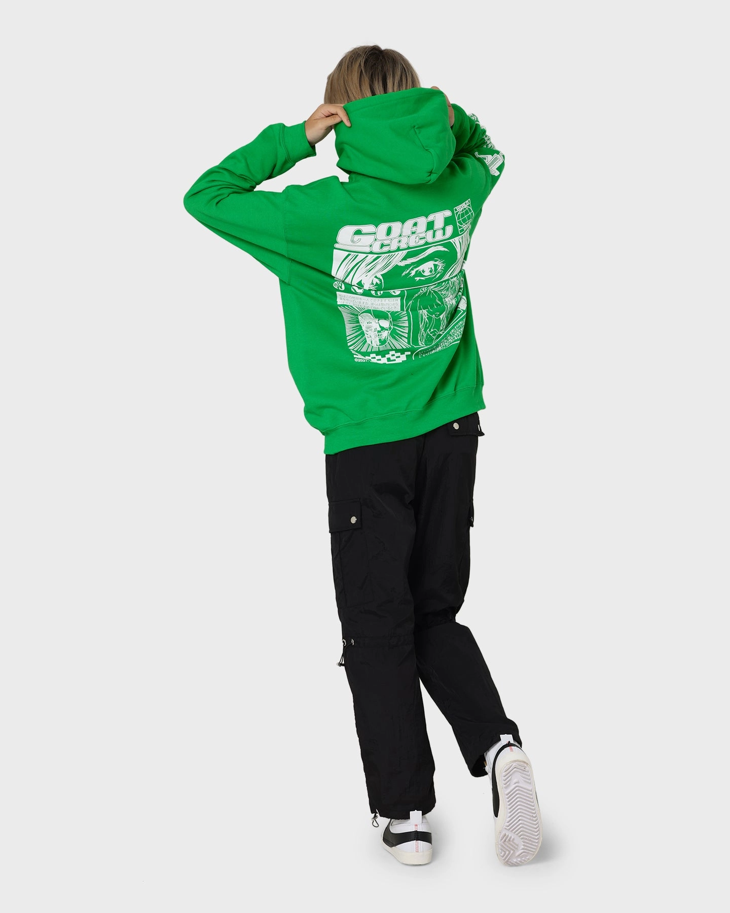 Winter Coat Goat Crew Harajuku Hoodie Green