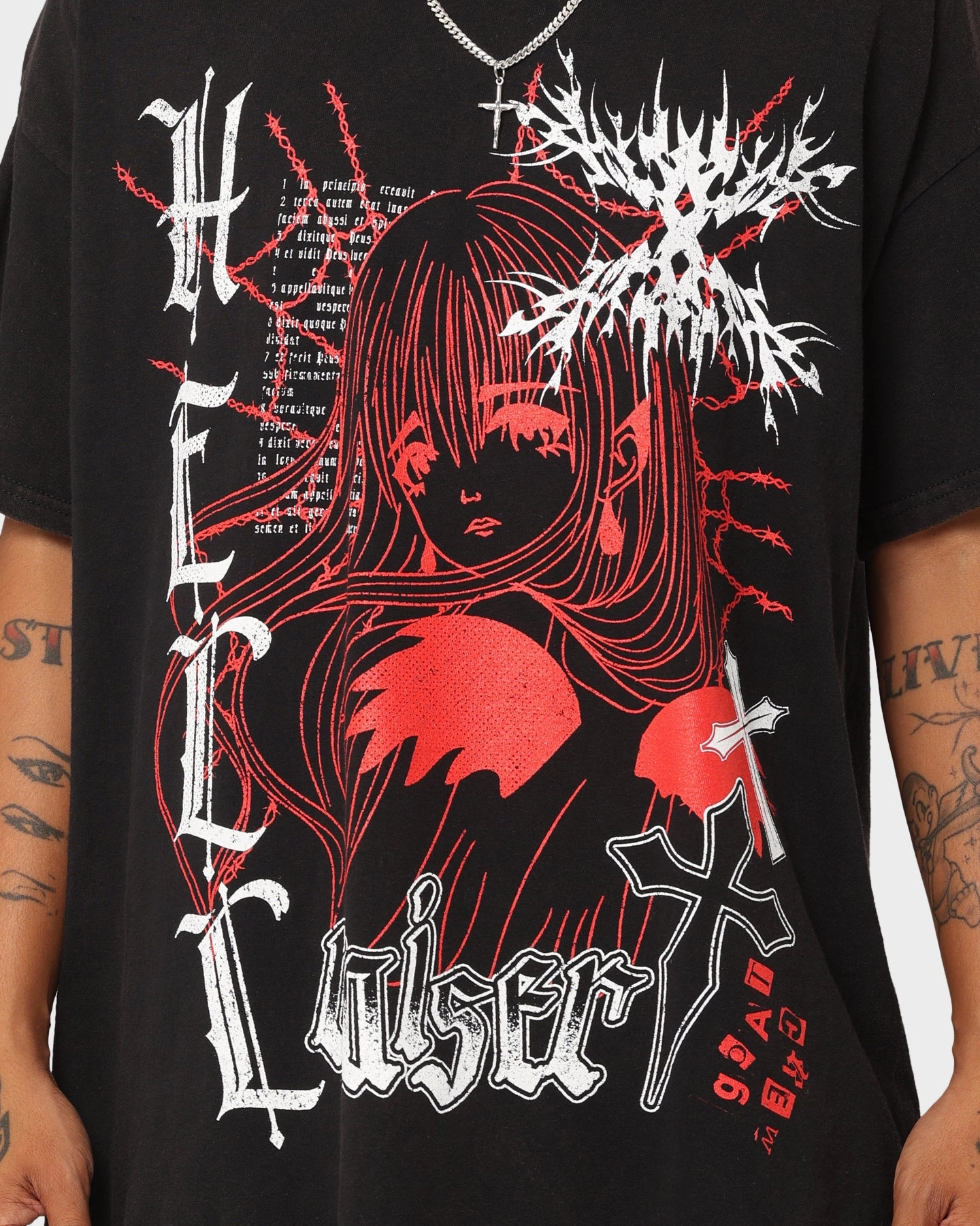 Unisex Core Holiday Outfit Goat Crew Hell Raiser Vintage T-Shirt Black Wash
