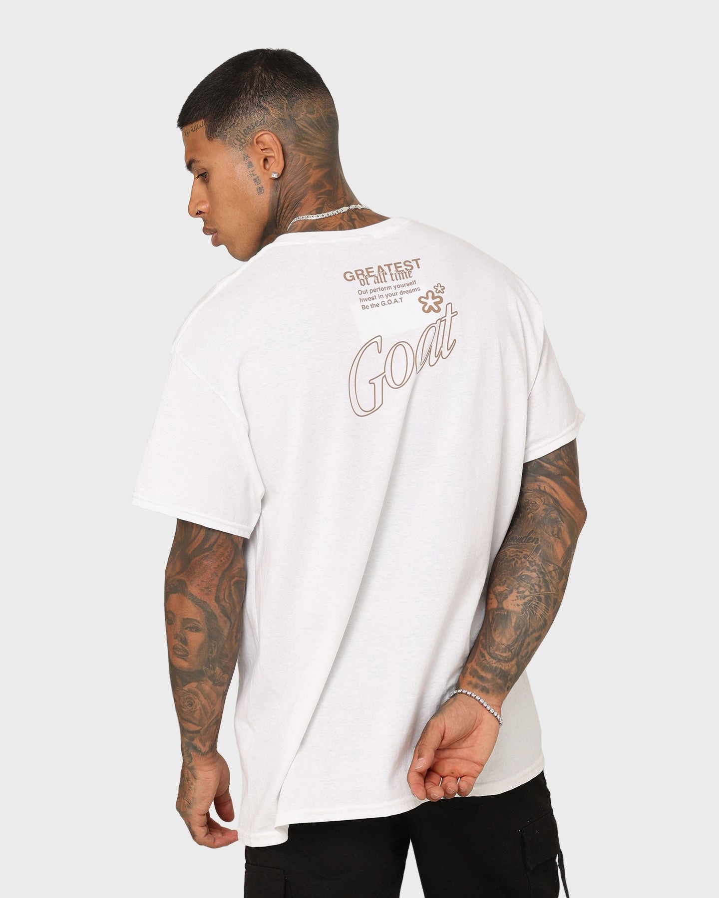 Lightweight Shirt Casual Vibe Wear Goat Crew Holiday Mode T-Shirt White