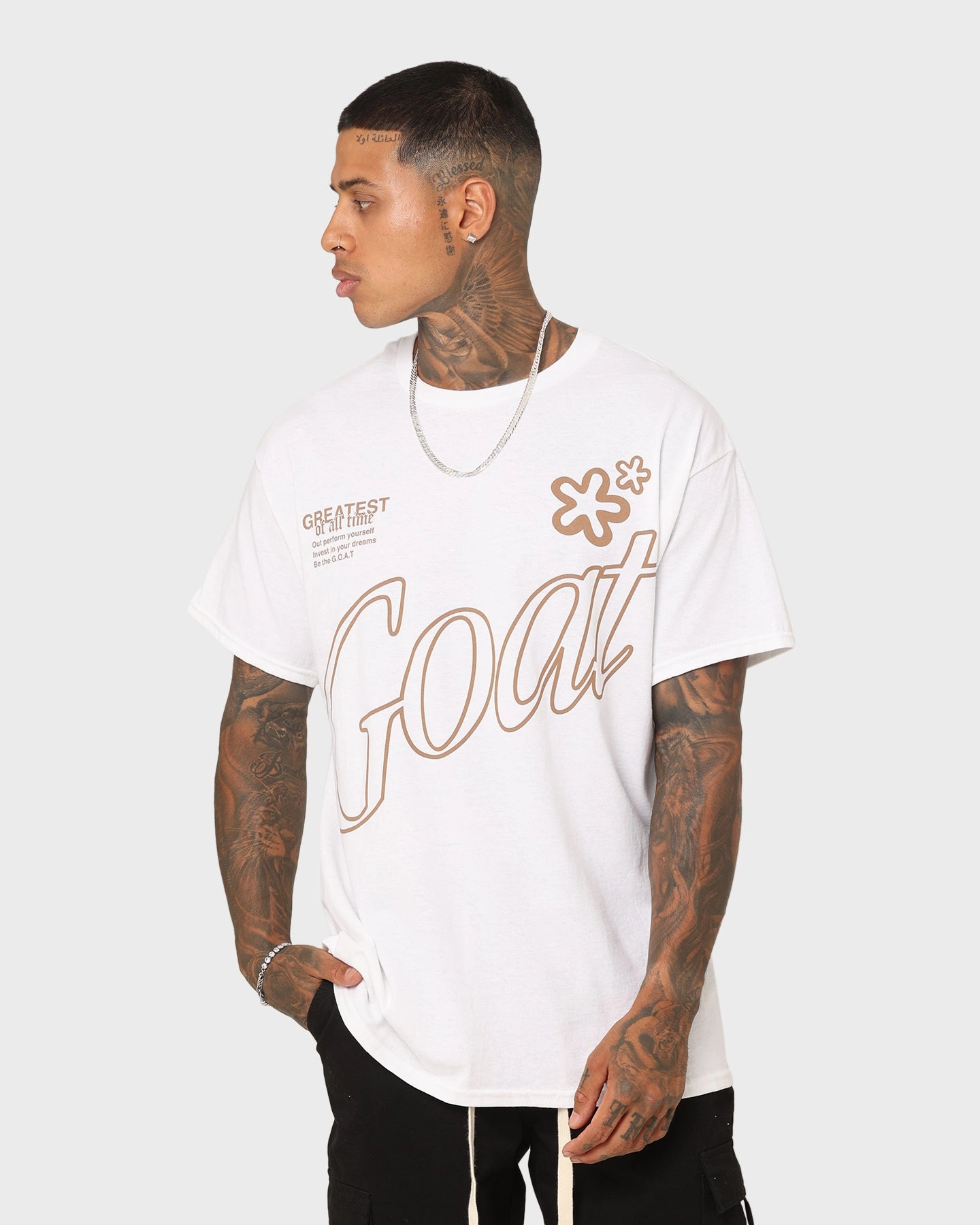 Goat Crew Holiday Mode T-Shirt White Fashion Top AntiStatic Properties
