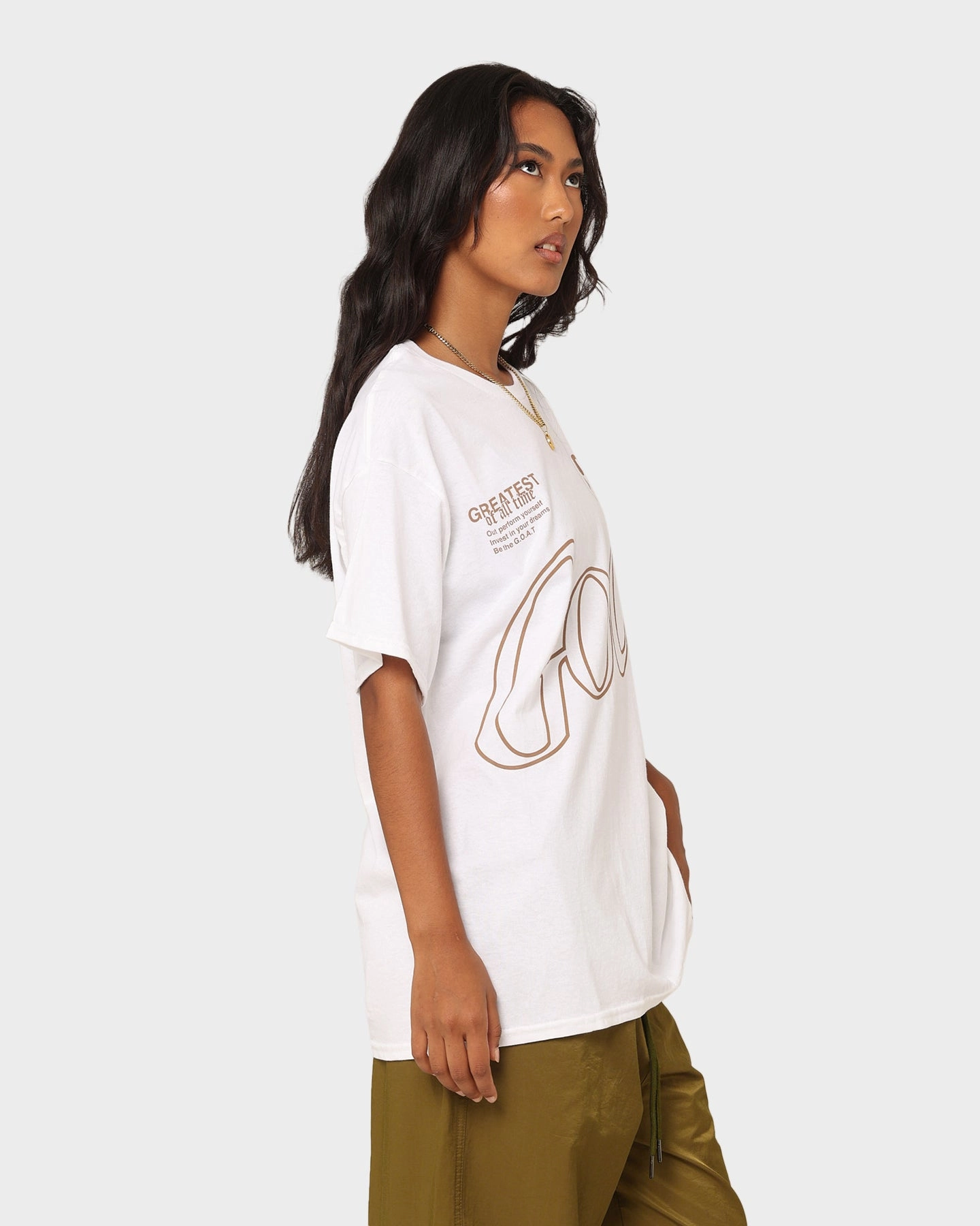 Goat Crew Holiday Mode T-Shirt White All-Purpose Comfort