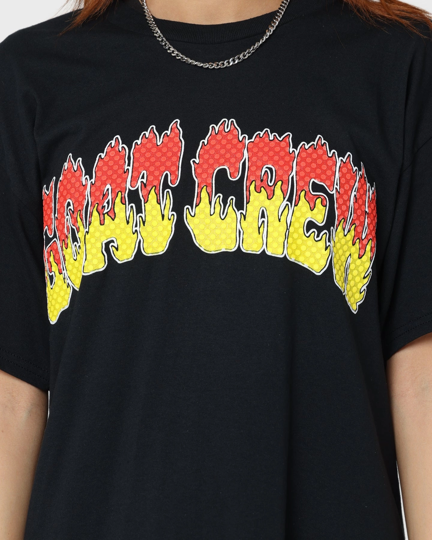 Goat Crew Hot Spike T-Shirt Black/Red/Yellow Minimal Fashion Anti-bacterial