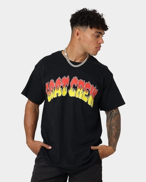 Cozy Vibe Comfortable All Day Wear Goat Crew Hot Spike T-Shirt Black/Red/Yellow