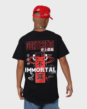 cotton material Luxurious Goat Crew Immortal T-Shirt Black