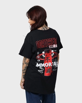 Goat Crew Immortal T-Shirt Black MultiPly Fabric Cozy Style