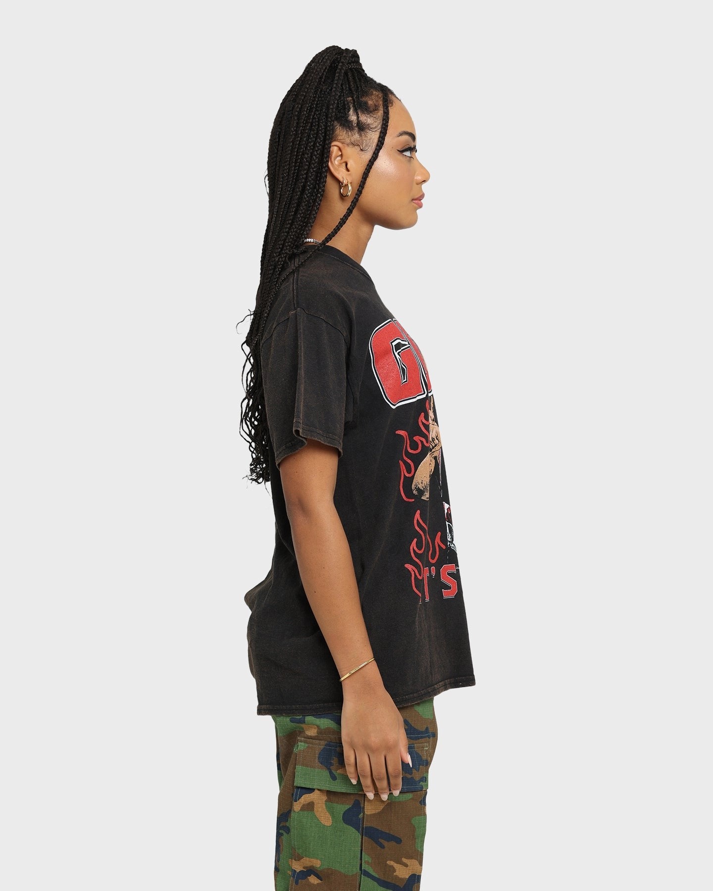 Goat Crew It's Time Vintage T-Shirt Black Wash Moisture wicking Modern Outfit