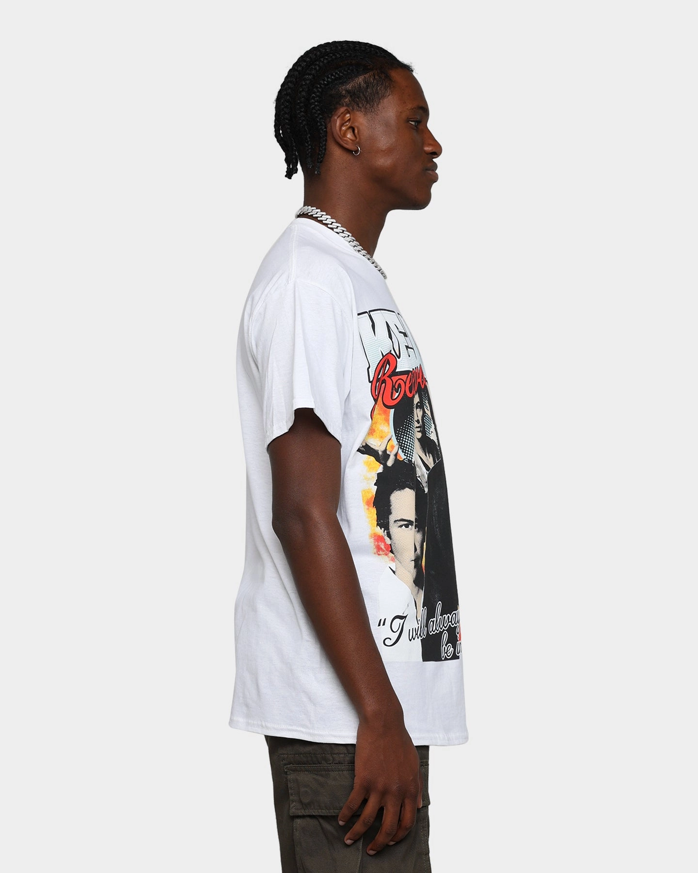 Goat Crew Keanu Lover Vintage T-Shirt White V-Neck