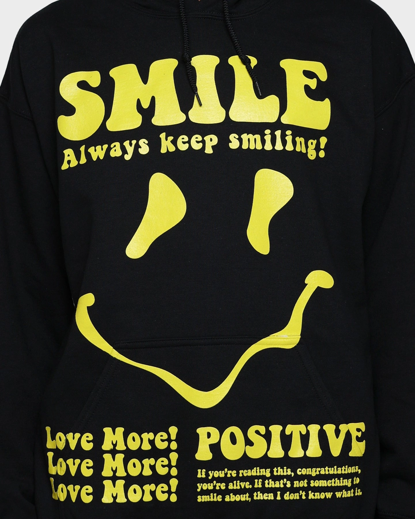 Goat Crew Keep Smiling Hoodie Black Rugged Protection