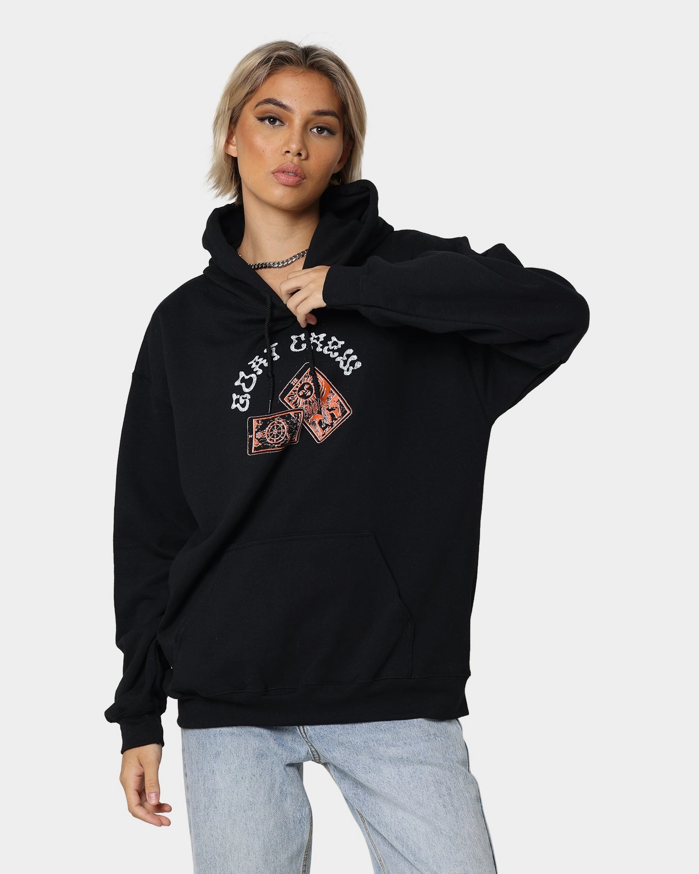 Goat Crew Kilroy Hoodie Black Embroidered