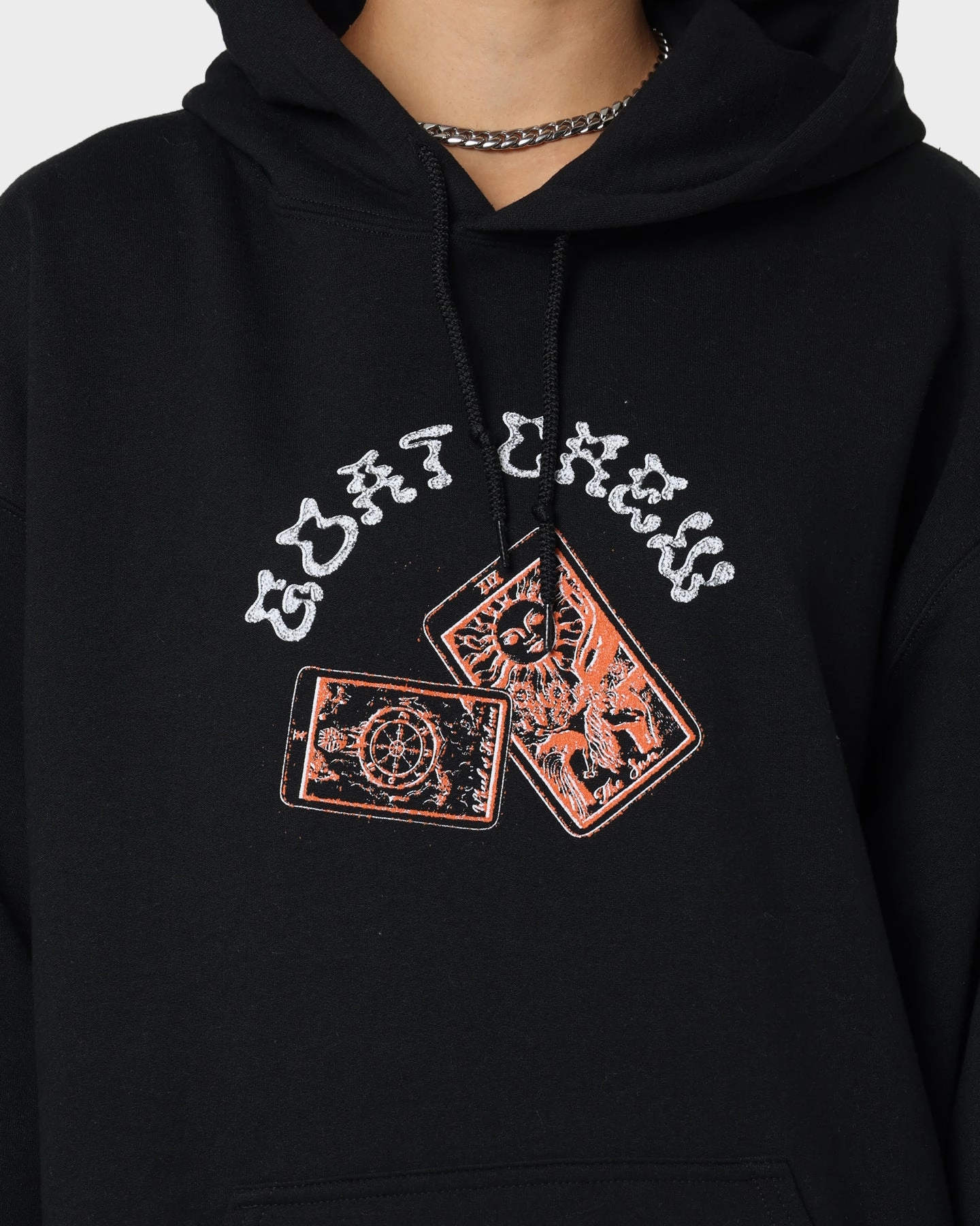 Consciousness Non Restrictive Silhouette Goat Crew Kilroy Hoodie Black